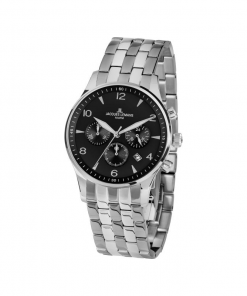 Jacques Lemans Mens Analogue Classic Quartz Watch with Stainless Steel Strap 1-1654ZE
